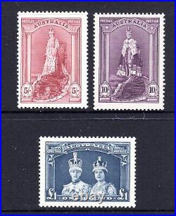 1938 ROBES MUH SET of 3 THICK PAPER 5/-, 10/- and ONE POUND SUPERB