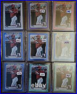 2020 Bowman Jo Adell RC /75 /99 /125 Yellow Blue Purple ALL 17 Chrome & Paper
