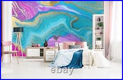 3D Abstract Blue Purple 9162 Wall Paper Wall Print Decal Deco Wall Mural CA Romy