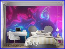 3D Abstract Purple Blue Artistic Wallpaper Wall Murals Removable Wallpaper 95