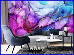 3D Art Purple Blue G6091 Wallpaper Wall Murals Removable Self-adhesive Erin