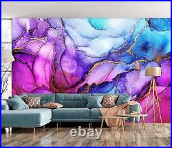 3D Art Purple Blue G6091 Wallpaper Wall Murals Removable Self-adhesive Erin