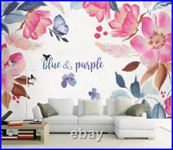 3D Blue And Purple 10741NA Wallpaper Wall Mural Removable Self-adhesive Fay