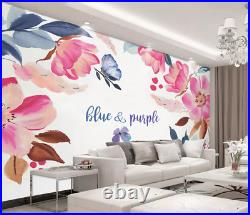 3D Blue And Purple 10741NA Wallpaper Wall Mural Removable Self-adhesive Fay
