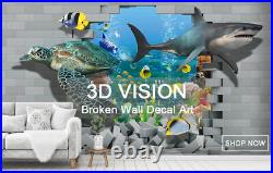 3D Blue Purple Coral ZHUA476 Wallpaper Wall Murals Removable Self-adhesive Ann