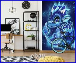 3D Blue Purple Dragon A1165 Wallpaper Wall Mural Self-adhesive Sheena Pike Amy
