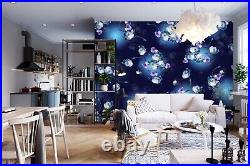 3D Blue Purple Flower O864 Wallpaper Wall Murals Removable Wallpaper Sticker Fay