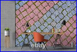 3D Blue Purple Stones G8613 Wallpaper Wall Murals Removable Self-adhesive Erin