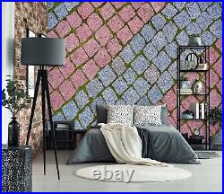 3D Blue Purple Stones G8613 Wallpaper Wall Murals Removable Self-adhesive Erin