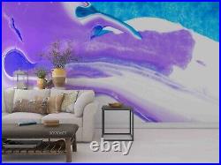 3D Purple Blue Texture Wallpaper Wall Mural Removable Self-adhesive Sticker3148