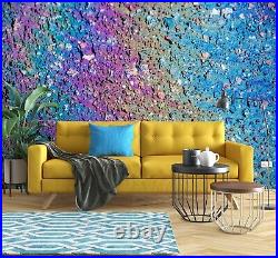 3D Purple Blue Wall ZHUA1205 Wallpaper Wall Murals Removable Self-adhesive Zoe