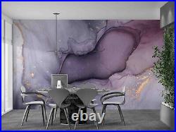 3D Round Blue Ripple Violet Self-adhesive Removeable Wallpaper Wall Mural1 1610