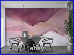 3D Round Blue Ripple Violet Self-adhesive Removeable Wallpaper Wall Mural1 1612