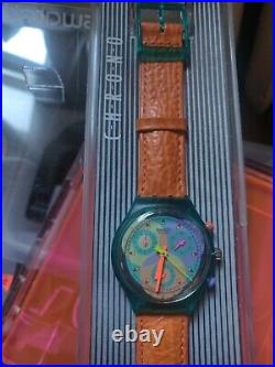 90s Original Vintage 1993 Swatch Chrono Watch Sound SCL102 TESTED- WORKS
