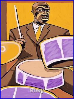 ART BLAKEY PRINT poster drums cymbal jazz messengers moanin cd blue note ugetsu