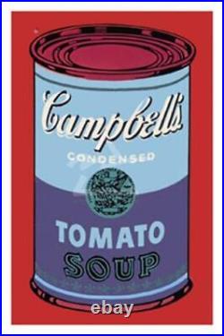 Andy Warhol Campbell's Soup Blue Purple Giclee