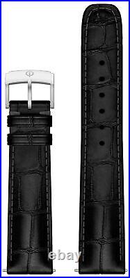 Baume & Mercier Classima Gray Fabric / Black Leather Mens Watch M0A10706