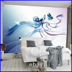 Blue Purple Streamer Full Wall Mural Photo Wallpaper Printing 3D Decor Kid Home