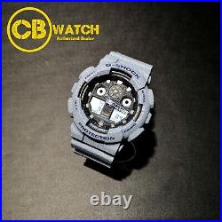 CASIO G-Shock Sports X-Large LED Resin White Purple Men's Watch GA-100DE-2A