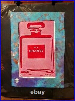 CHANEL No. 5, Artist Proof (AP.) on Marbleized Paper, Hand Signed Fairchild Paris