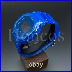 Casio G-SHOCK DW5600SB-2 Transparent Color Series Blue Custom Made Upgraded RG