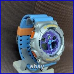 Casio G-Shock GA-100EU-8A2 Vibrant Blue Color Analog Digital Men's Fashion Watch