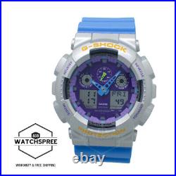 Casio G-Shock GA-100 Euphoria Series Light Blue Resin Band Watch GA-100EU-8A2
