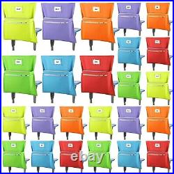 Classroom Chair Pockets with 2 Heavy Duty Student Chair Storage Pocket 6 Brig
