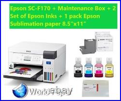 Epson Sublimation Printer F170, Epson sublimation Bundle