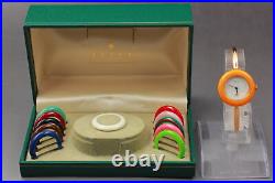 Exc+5 Vintage GUCCI 11/12 Change Bezel Full 12 Colors Quartz Watch From JAPAN