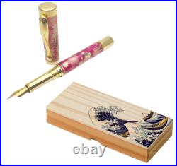 Fountain Pen Sakura Floral Japan Mino Paper Purple medium nib without ink
