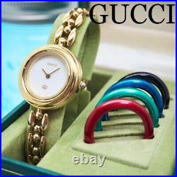 GUCCI 11/12 Change Bezel Watch 5 colors Women's Watch New battery replaced