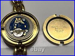 GUCCI Vintage Women's Gold Watch Interchangeable Colored Bezels 11/12