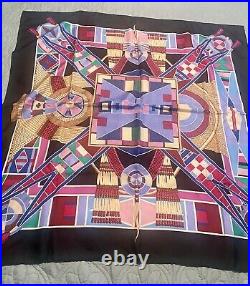 Hermes Silk Scarf L'Art Indien Des Plaines Native Sophie Koechin VTG Box & Paper