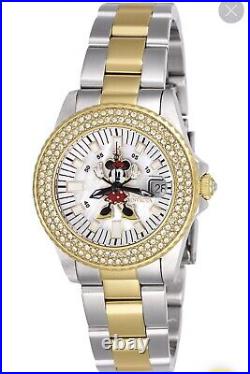 INVICTA Disney Limited Edition Crystal Mother of Peal Dial Ladies Watch 26742