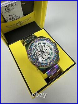 Invicta Bolt Men's 52mm Iridescent Rainbow Abalone Dial Chronograph Watch 38956