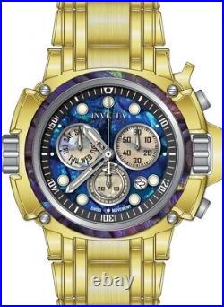 Invicta Coalition Forces Men's Oyster Dial Chrono Quartz Swiss Gold Tone Watch