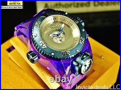 Invicta Men's 52mm Bolt ZEUS MAGNUM SHUTTER Chronograph SILVER DIAL Purple Watch