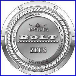 Invicta Men's Bolt Zeus Magnum Shutter Silver Dial Chronograph Silicone Watch