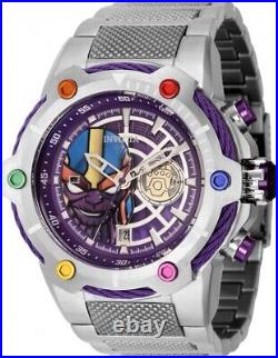 Invicta Men's Marvel Thanos Watch 43847 Purple Gold Dial 52mm