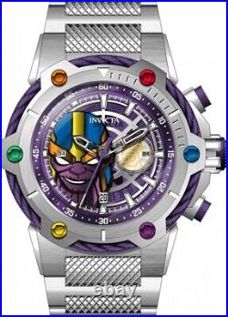 Invicta Men's Marvel Thanos Watch 43847 Purple Gold Dial 52mm