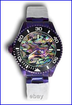 Invicta Women's Pro Diver Abalone Dial 8 REAL Diamonds Quartz Steel Watch RARE