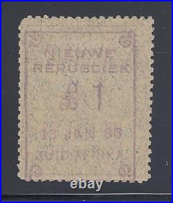 New Republic Sc 35 var, SG 46 var, MOG. 1886 £1 violet, double impression, Cert