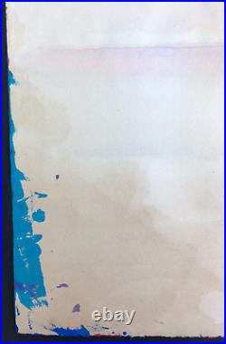 ROTHKO Mark Colours Purple Blue Signed Original American Abstract Minimalism Art