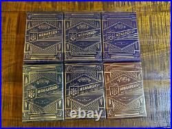 Set 6 x Monarchs Playing Cards by Theory 11 (RARE blue V2 variation)