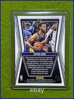 Stephen Curry BLUE PRIZM # /99 MARQUEE CARD JERSEY #30 WARRIORS 2022 Chronicles
