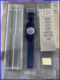 Swatch Originals POP MIDI Watch PMN108 King Blue NOS! With Box/Paper/Tag 1999