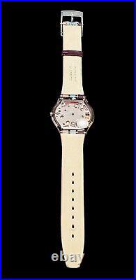 Swatch Skin Trimento SFR101 2003 34mm Leather Medium New Old Stock With Papers